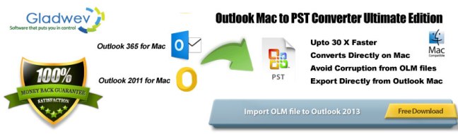 OLM to PST Outlook 2013